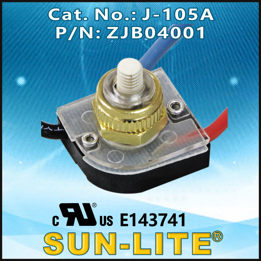 J 201B Sun Lite Push Button Lamp Switch Solder Lug Or Push fit Blade j-201b-sun-lite-push-button-lamp-switch-solder-lug-or-push-fit-blade